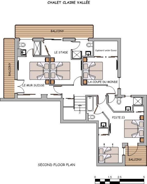 Chalet Claire Vallee Morzine Floor Plan 3